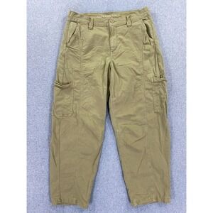 American Eagle Cargo Pants Women's 8L Barrel Khaki/Olive Adjustable Waist Light